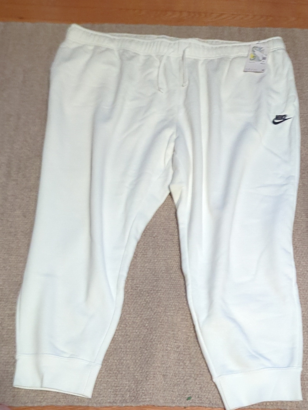 Women's Nike White Sweatpants Size 3X NWT